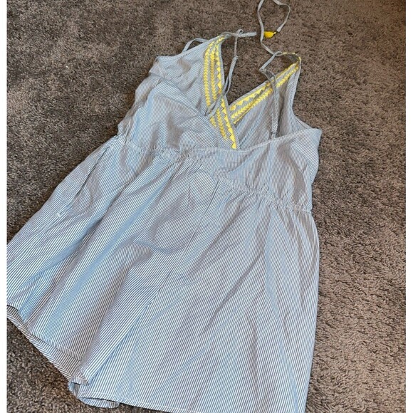 The lucky brand swimwear coverup blue striped - Picture 2 of 6